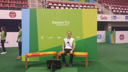 Participando da organização do "Aquece Rio Gmnastics Qualifier Test Event" abril de 2016 - Rio de Janeiro
