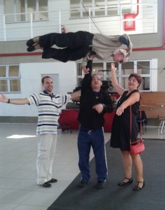 Escola Nacional de Circo - RJ com Leon Schlosser - Edison Silva e Erminia Silva, agosto de 2014