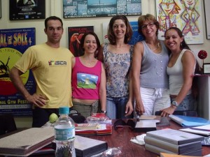 Marco, Dra. Laurita schiavon, Dra. Eliana Ayoub, Dra. Elizabeth Paoliello, Ms. Giovanna Saroa - FEF - UNICAMP, 2005