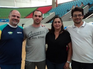 Campeonato Brasileiro de Trampolim 2013 - Goiânia (Marcão, Ana Rita e Christian)