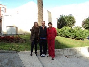 Com as amigas Marta Bobo e Cristina Villar - A Coruña, 2011