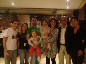 Encef 2009 - Dr. Odilon Roble (esq.) - familia Bortoleto, Profa. Eliana Toledo (USJT), Dr. João Freire e esposa.