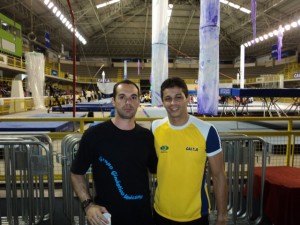 Com o trampolinista Carlos P. Ramirez - Betim - MG, 2011