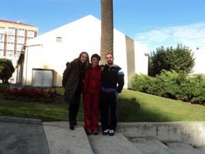 Com as professoras Marta Bobo e Cristina L. Villar da Univ. de A Coruña