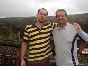 Marco e Prof. Milton de Abreu (UFMT) - Chapada Guimaraes - 2010