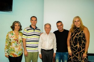 Heloisa Reis, eu, Prof. Saviani, Edivaldo e Clúadia - Aula Inaugural Pós FEF, março, 2015